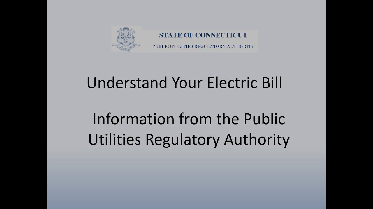 Archive: Understand Your Electric Bill from Eversource