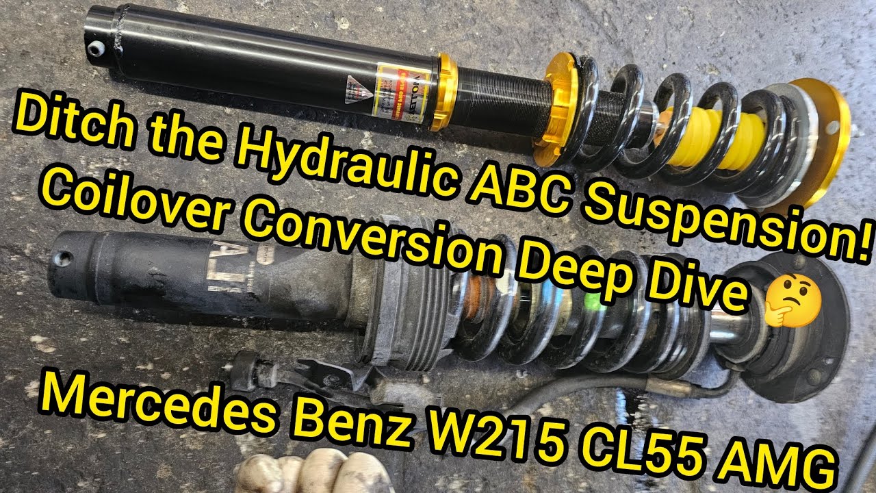 Замена подвески Mercedes Hydro ABC на койловеры CL55 AMG W215
