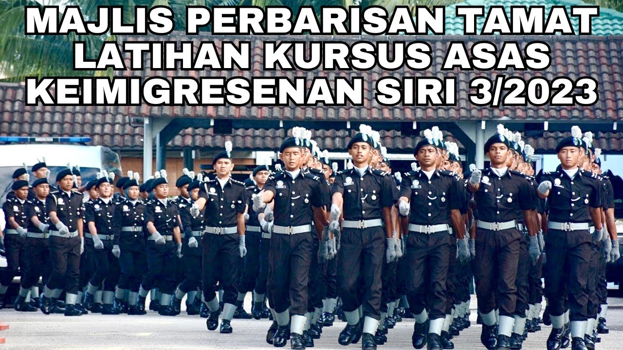MAJLIS PERBARISAN TAMAT LATIHAN KURSUS SIJIL ASAS, TINGGI DAN PENGURUSAN KEIMIGRESENAN SIRI 3/2023