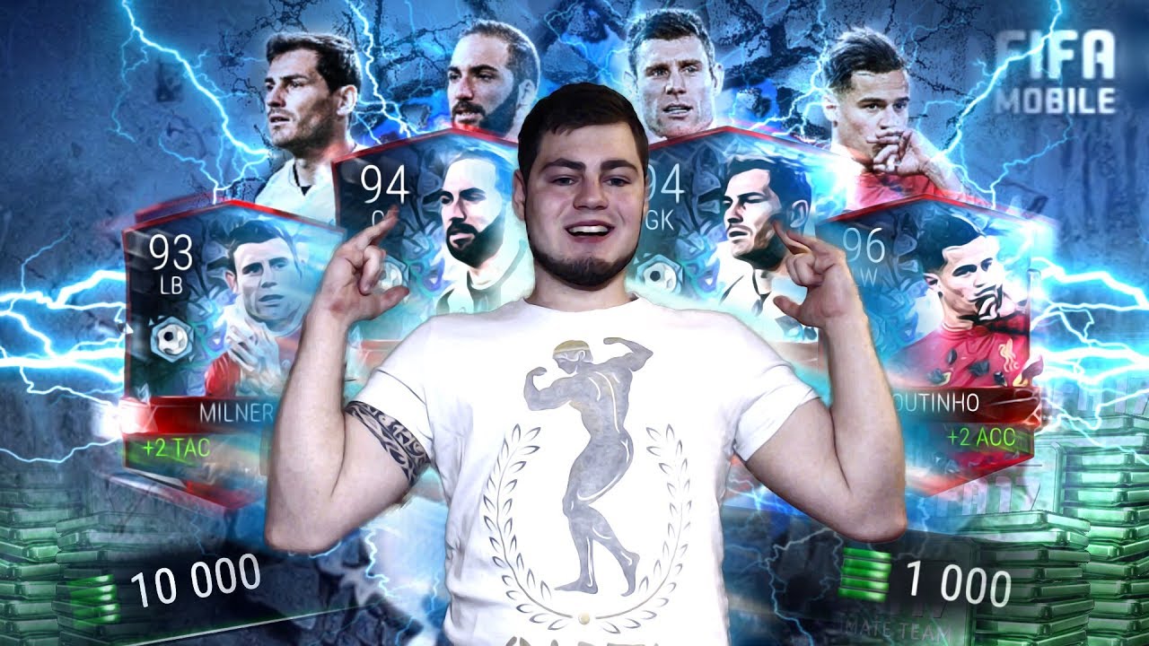 МОЙ ЛУЧШИЙ ПАК ОПЕНИНГ FIFA 17 MOBILE РЕКОРДСМЕНОВ 60.000 FIFA POINTS