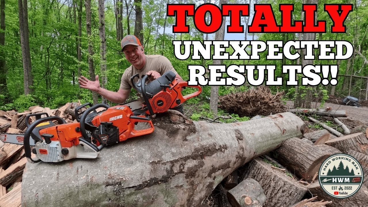 Stihl Echo Makita/Sachs Dolmar! Firewood Chainsaw Shootout! 70CC's