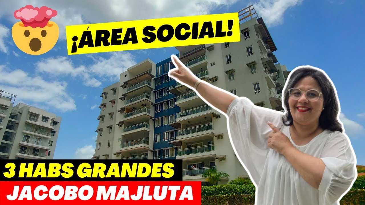 APARTAMENTO EN VENTA EN SANTO DOMINGO 😍| AVE. JACOBO MAJLUTA | 3 HABITACIONES 😮| ÁREA SOCIAL 🤯