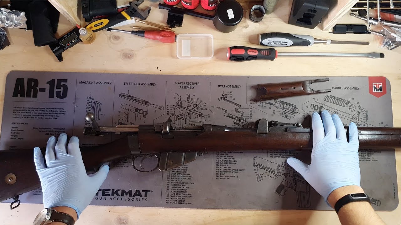 Разборка винтовки Lee Enfield SMLE MkIII* 1917 года.