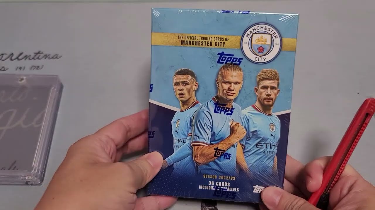 「開箱＃03」Topps® Manchester City Team Set 2023！