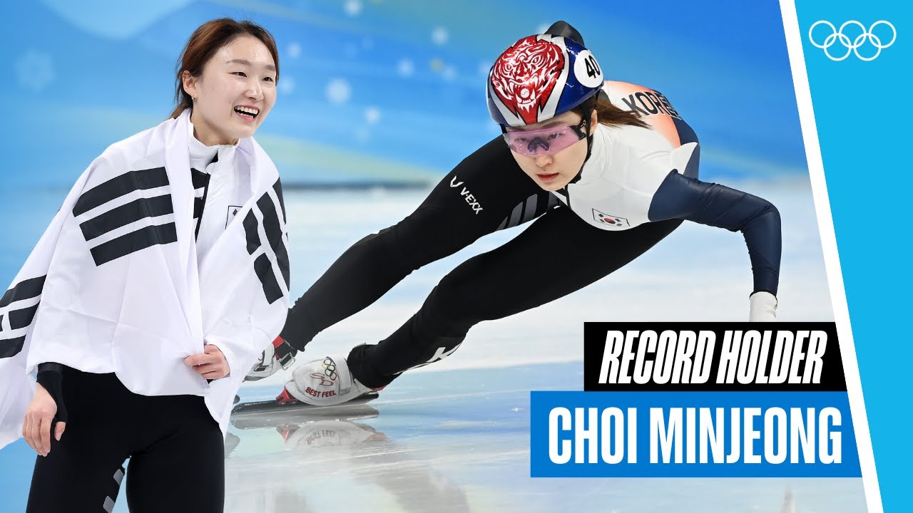 The best of Choi Minjeong at Beijing 2022! 🇰🇷🥇🥈
