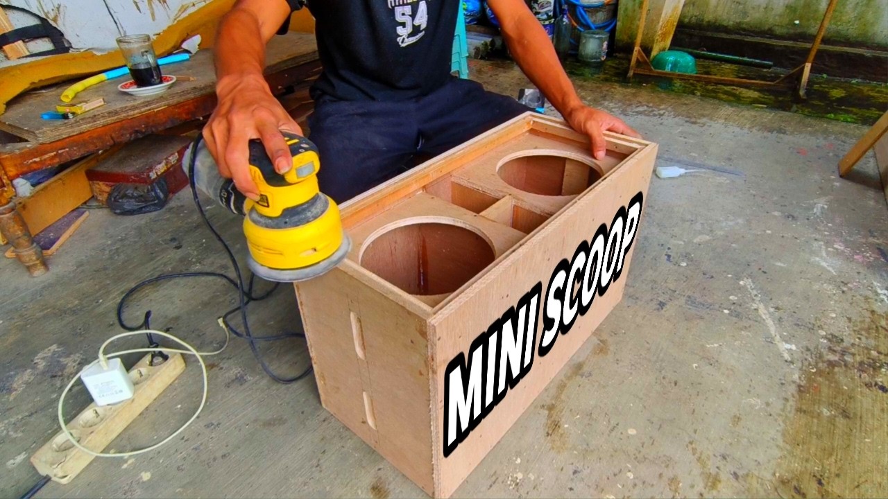 CARA DAN SKEMA BOX MINI SCOOP 8 INCH DENGAN ALAT SEDERHANA 👍🔥🔥#miniatursoundsystem #skemaboxspeaker