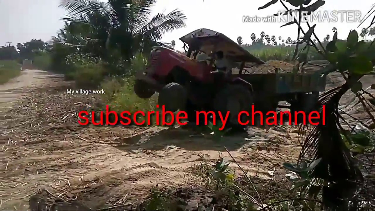 Mahindra tractor stunt, come for village, king of driver in mahindra