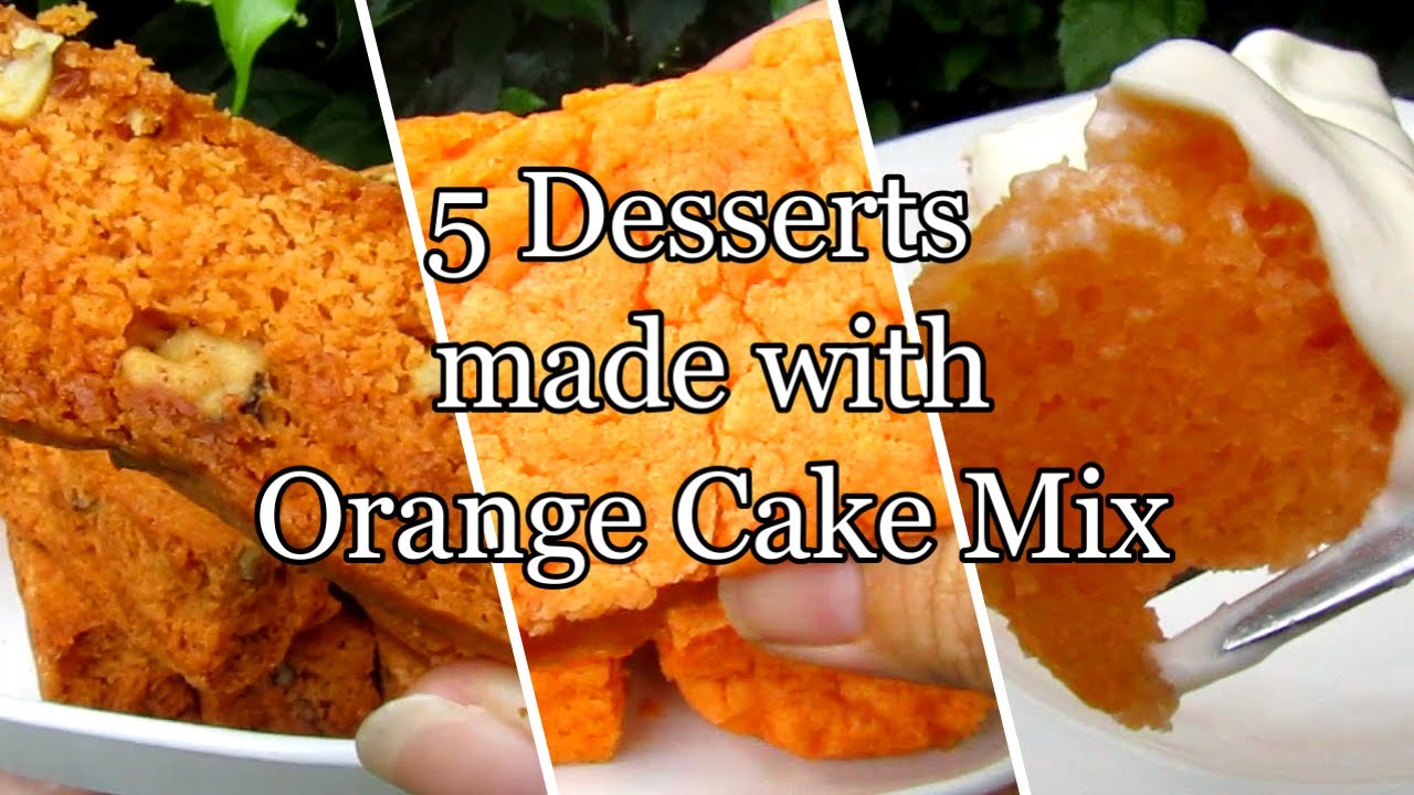 5 Easy Desserts Using Orange Cake Mix 🍊 | Quick & Creative Recipes! - Just Anya