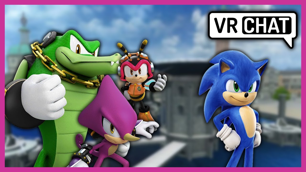 Team Chaotix Meet Movie Sonic in VRChat - ANOTHER SONIC?!