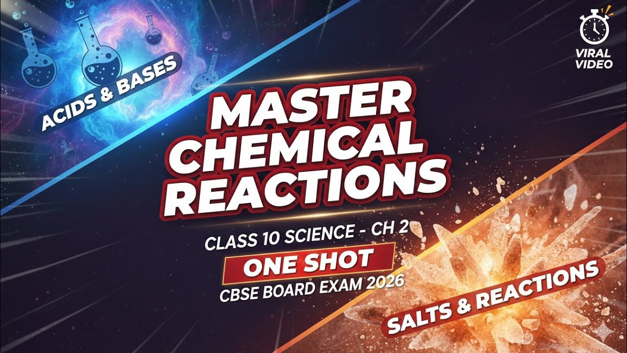 Class 10 Science Ch 2: Master Every Reaction in 15 Minutes! 🧪  | Acids bases and salts Class 10 |