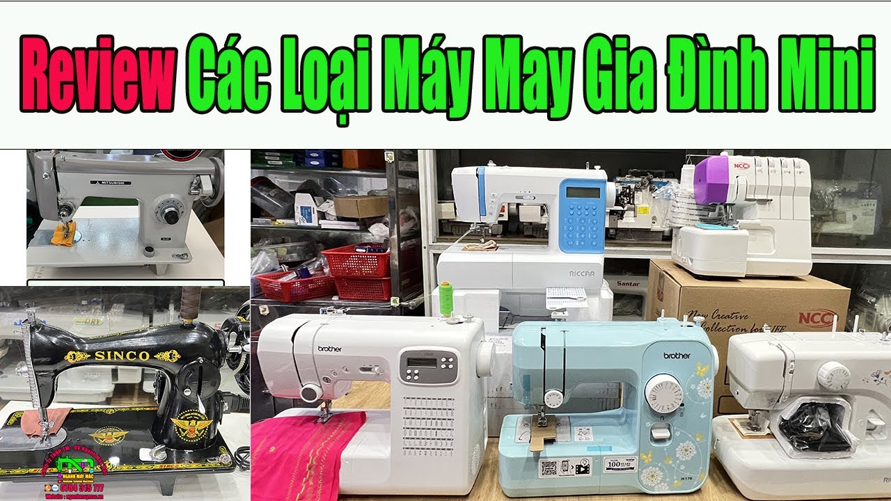 Giới Thiệu Máy May Gia Đình Các Loại Khác Nhau || #nganhmaymac
