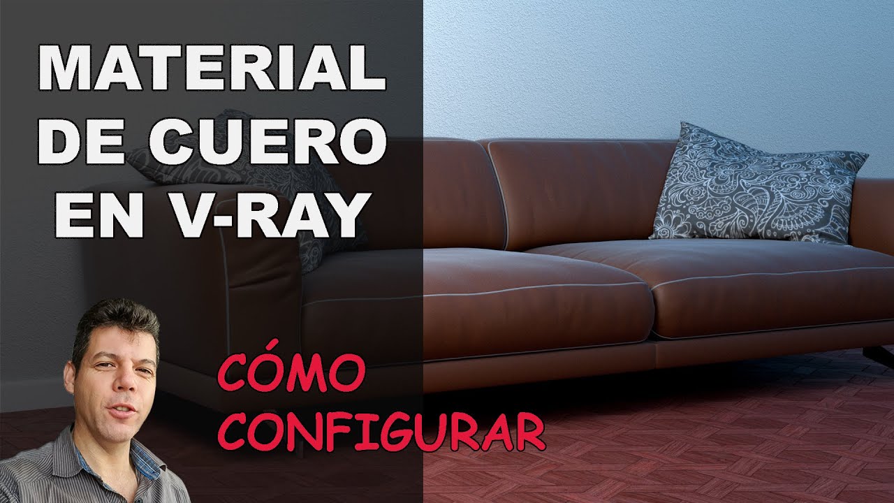 Material de cuero en V-ray para Sketchup