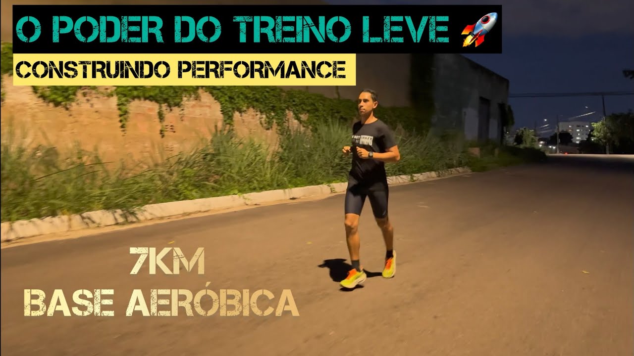 O PODER DO TREINO LEVE | 7KM BASE | #performance  #treinoleve #corridaderua #treinodecorrida 