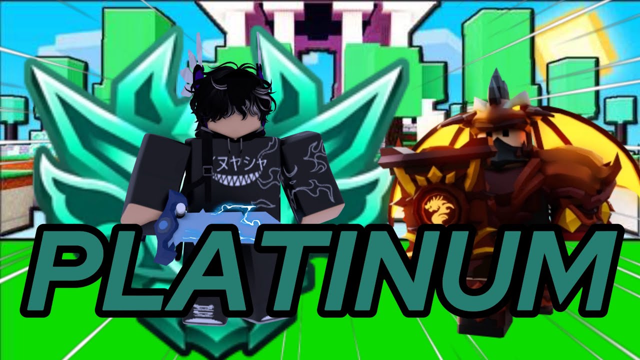 HITTING PLATINUM RANK in Roblox Bedwars