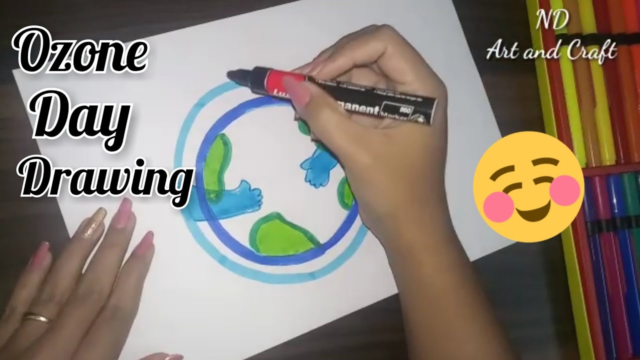 World Ozone Day Drawing | Ozone Day Drawing | Ozone Day Poster | Ozone Day Chart | Save Ozone Layer