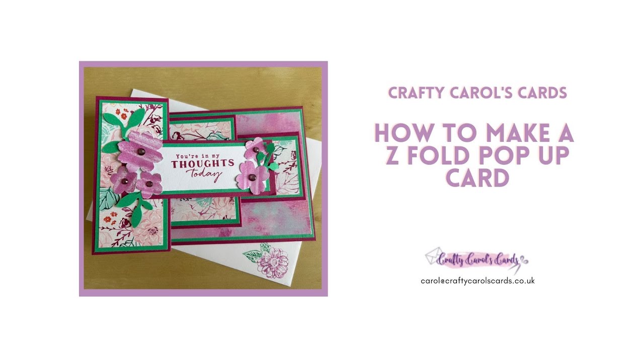 How to make a Z fold pop up card