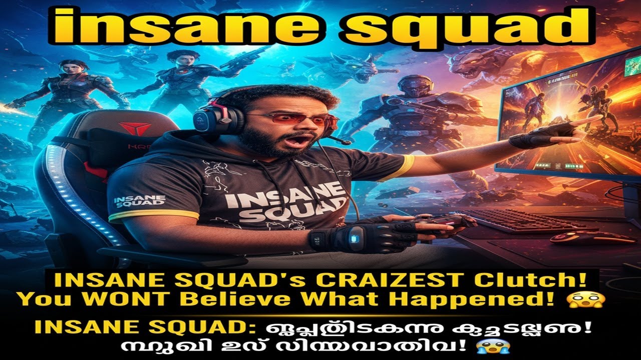 INSANE SQUAD's CRAZIEST Clutch! You WONT Believe What Happened! 🤯 | INSANE SQUAD: ഞെട്ടിക്കുന്ന ക്ലച