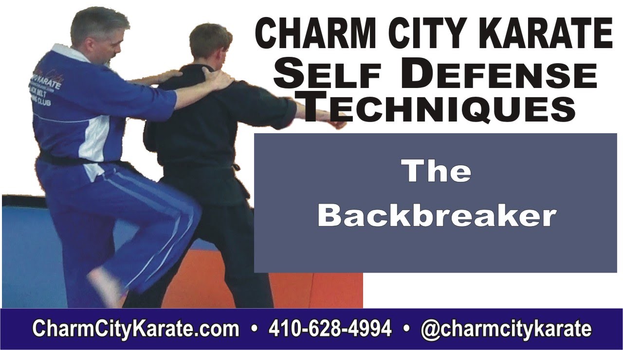 Backbreaker - Kenpo self defense technique for a right flank punch