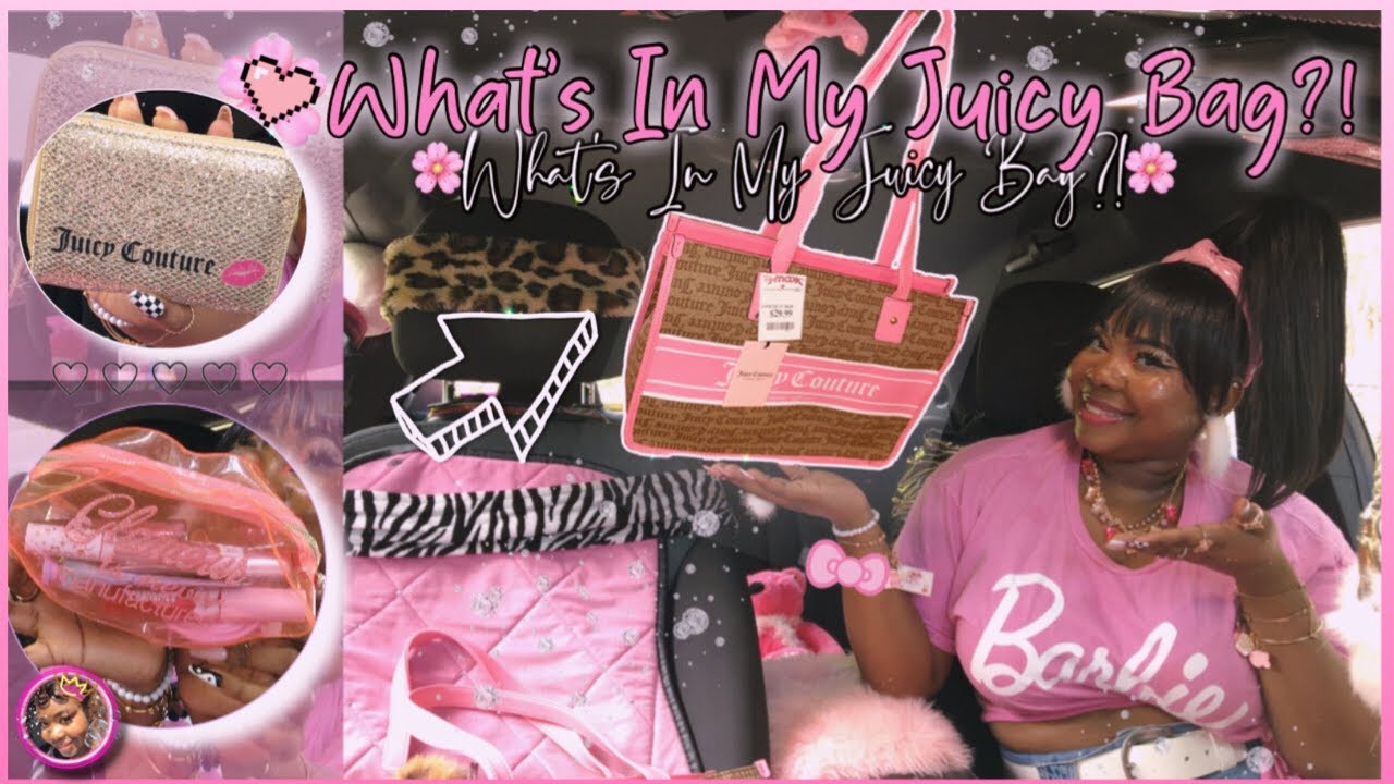 💖What’s In My NEW Bag?!| ( Juicy Couture Bag, Purse Swap, Pinks)