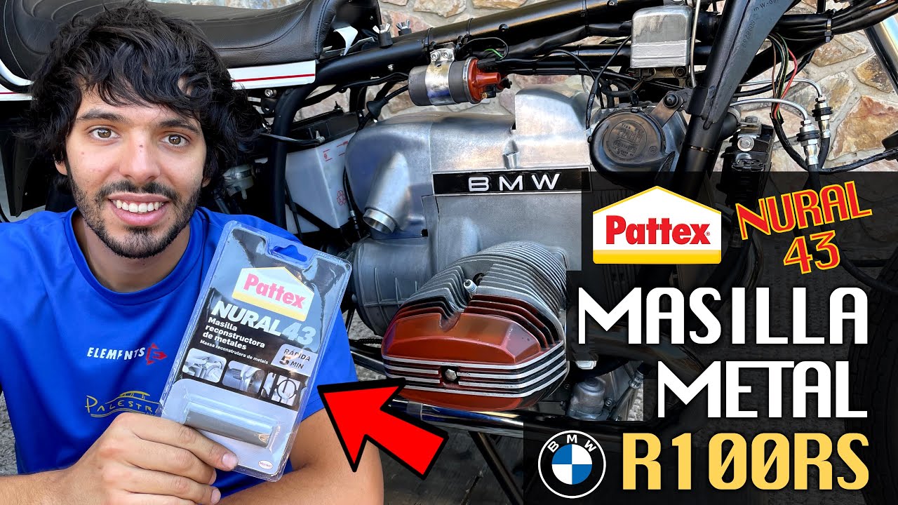 R100 #56 🥸 Probamos masilla para metal 🤘🎸 ¿Funcionará? 🤔 colocamos faro, ya tenemos luz 💡👏