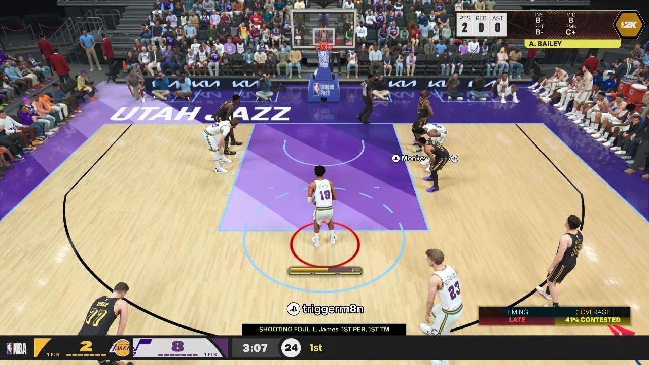NBA 2K26_jazz vs lakers player quit