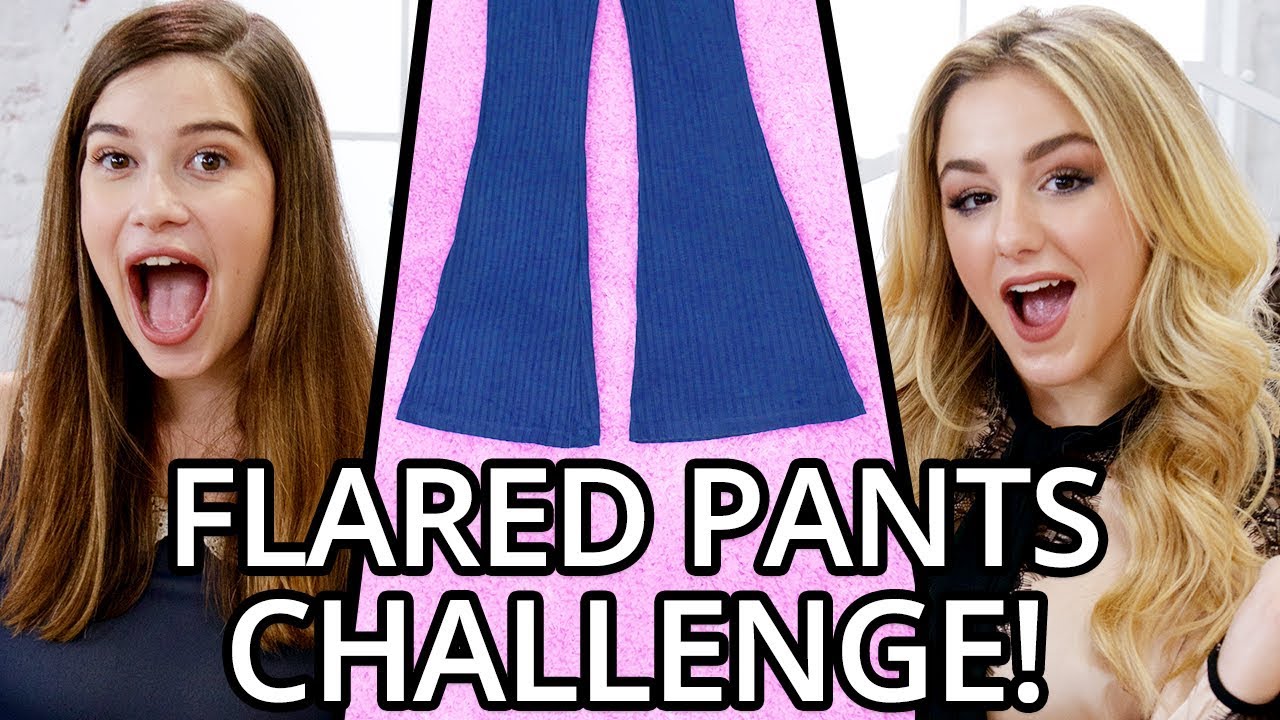 Flare Pants Outfit CHALLENGE?! w/ Chloe Lukasiak & Marissa Rachel!