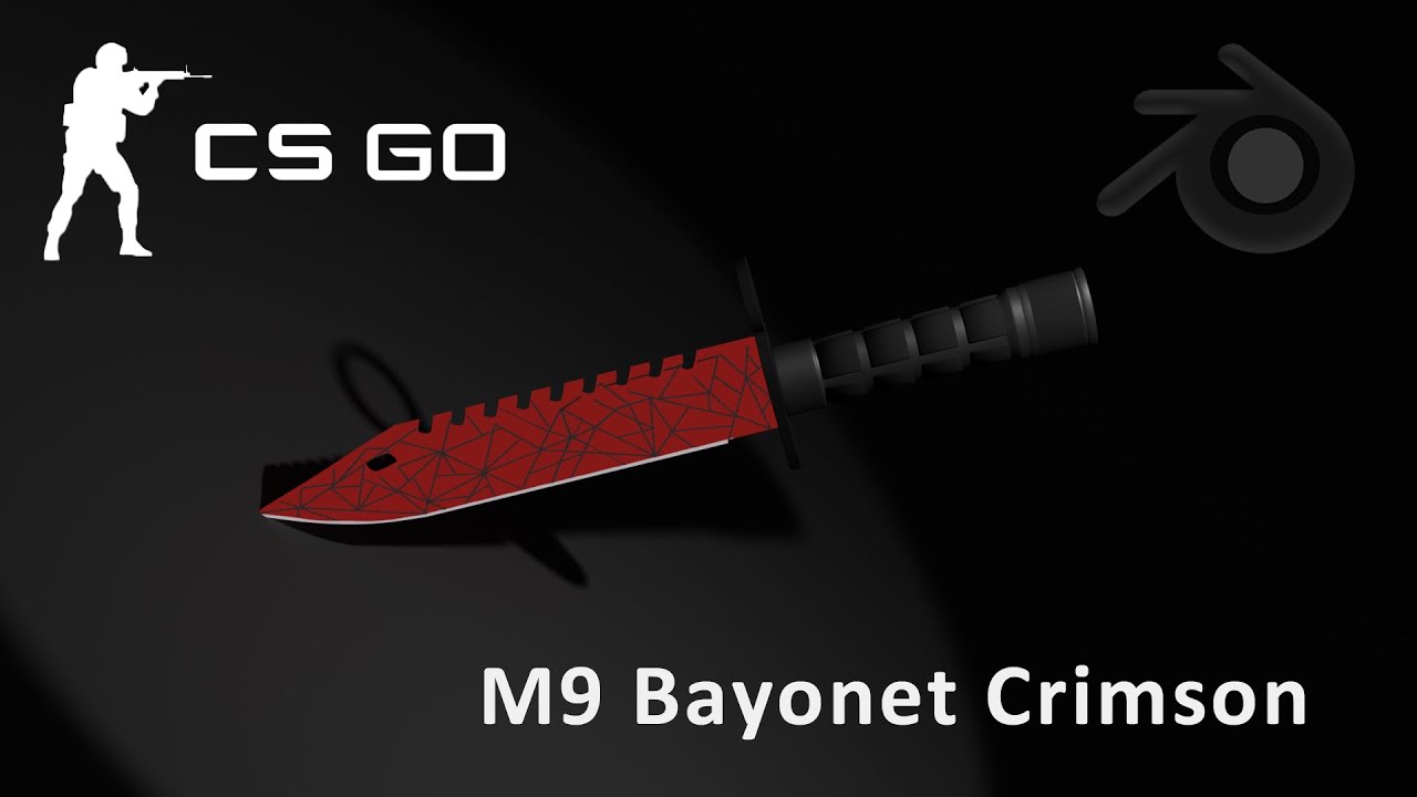 Нож M9 Bayonet Crimson || Моделирование оружия из CS GO в Blender