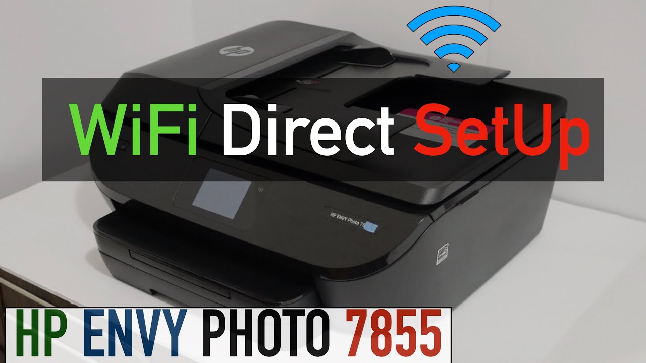 HP Envy Photo 7855 WiFi Direct SetUp, Review !!