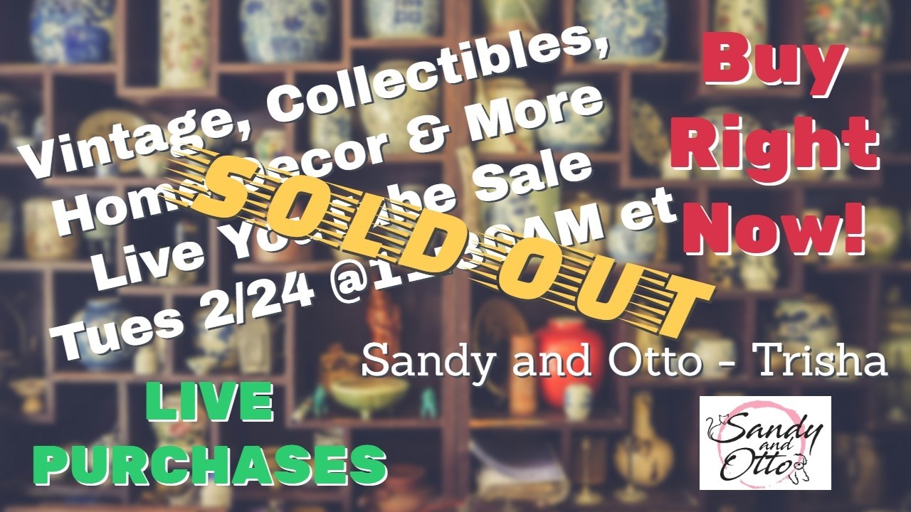 Live Vintage Sale: Shop Rare Finds at Unbelievable Prices | Feb 24 @11:30am et (8:30am pt)