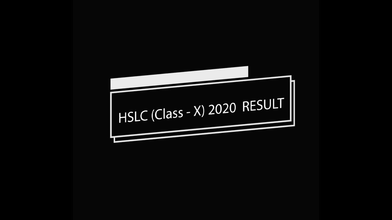 HSLC Result 2020