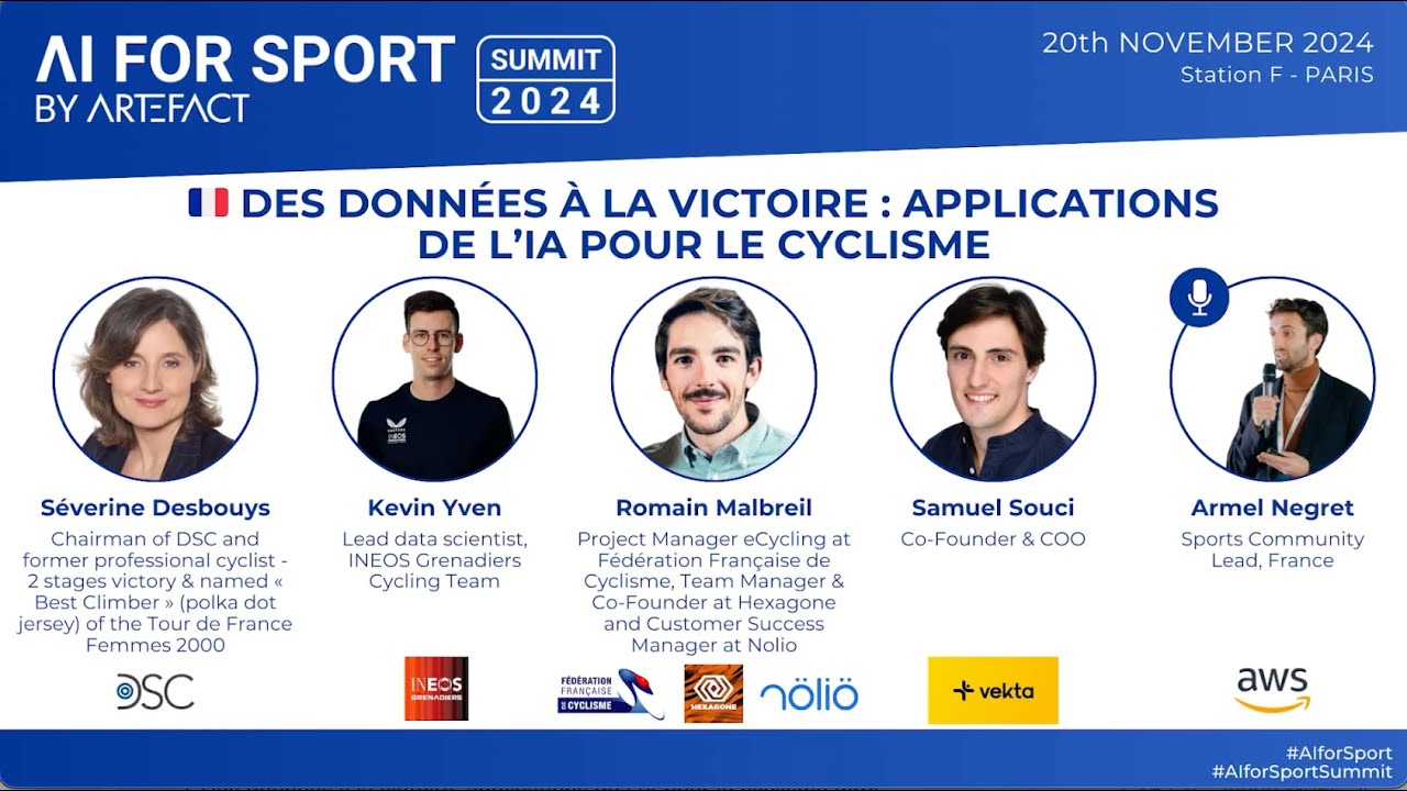 Des données à la victoire : applications de l’IA pour le cyclisme | AI for Sport