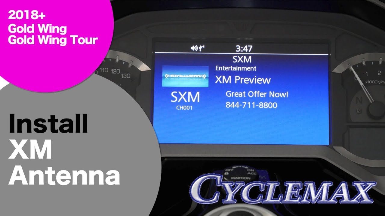 Install XM Antenna on 2018 Honda Gold Wing