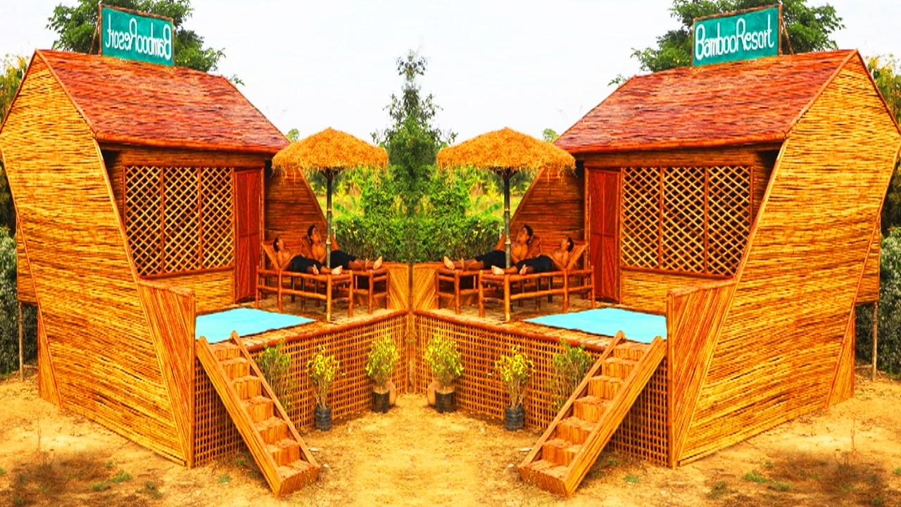 [3 Amazing Full Videos] Watch Me Build a Massive Mud Villa with Swimming Pool in 175 Days