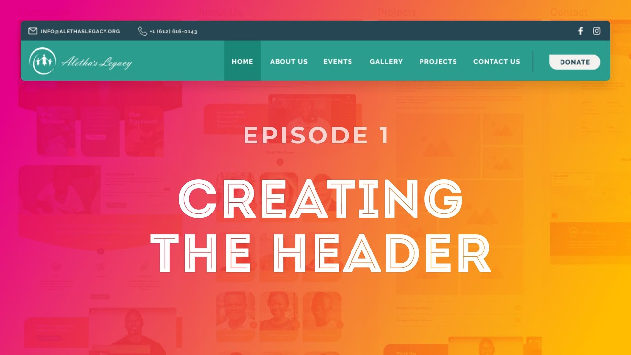 Creating a Multi-Row Header - Oxygen Builder Site from Start to Finish
