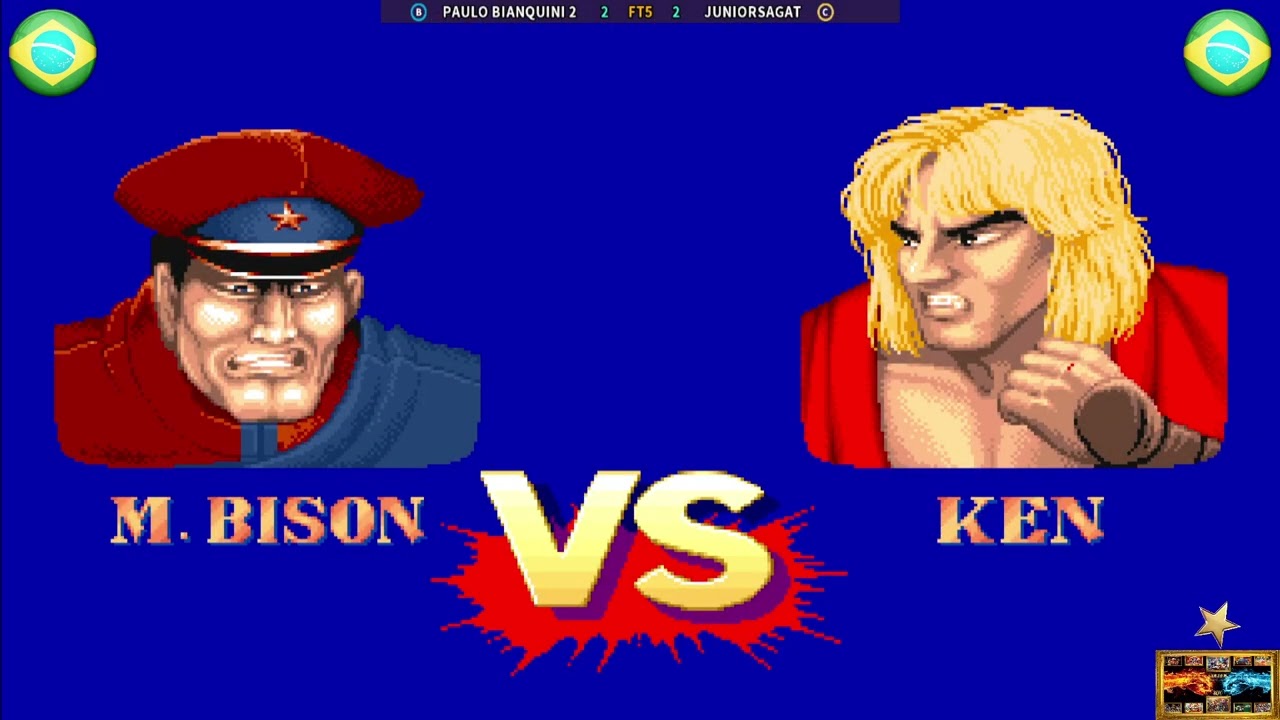Street Fighter II Champion Edition PAULO BIANQUINI 2 Vs JUNIORSAGAT🎮⏰17 09 2025⏰
