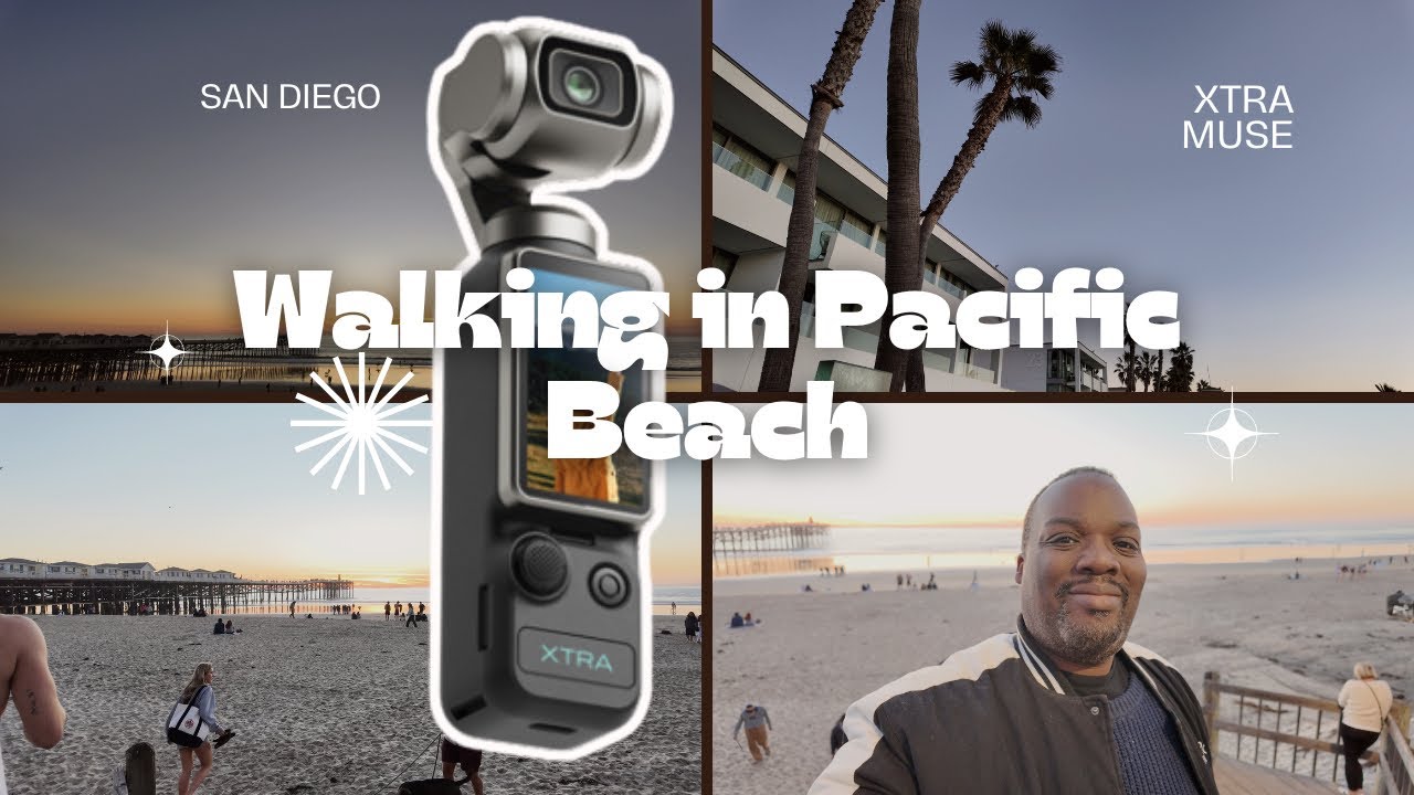 Xtra Muse Camera Test: 4K Sunset Walk at Pacific Beach (DJI Pocket 3 Alternative?)