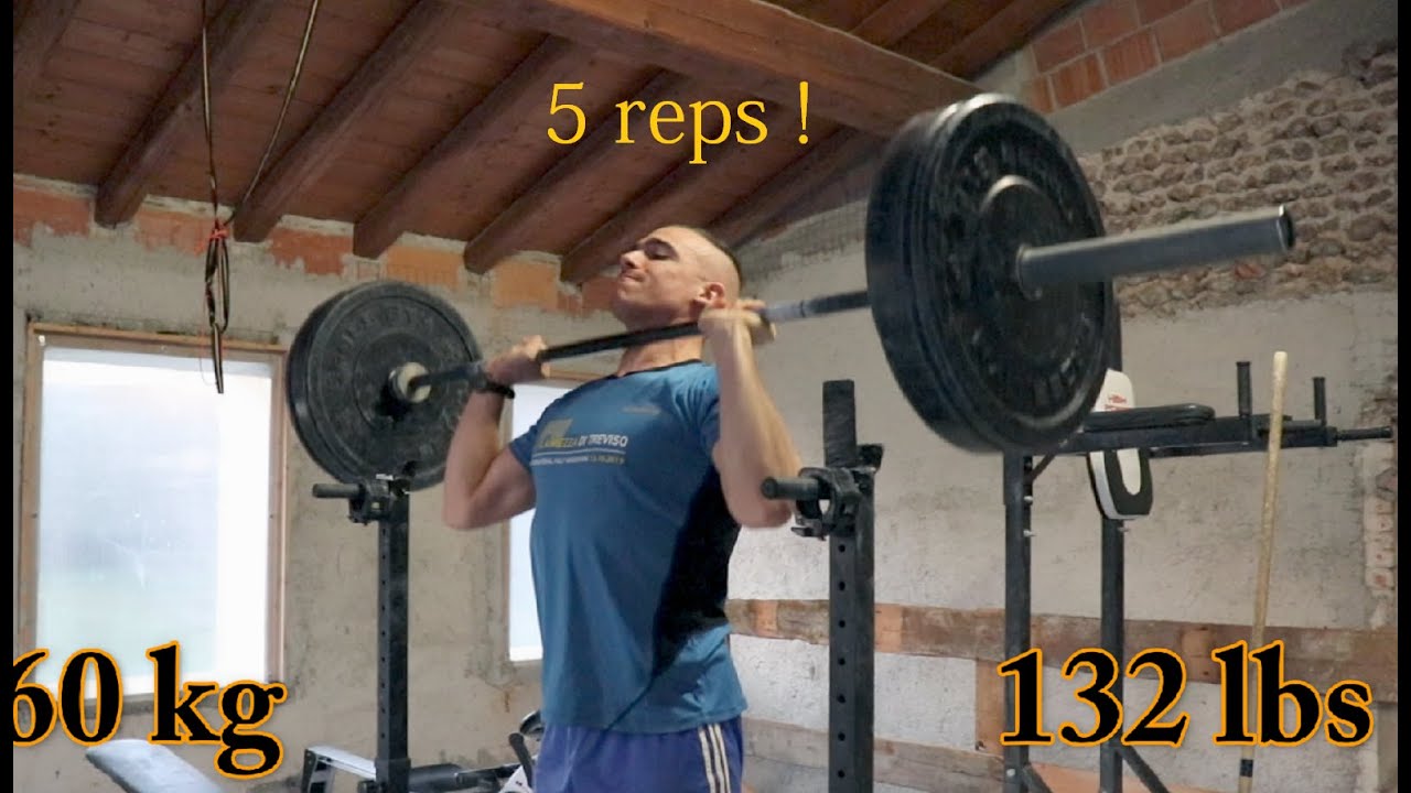60 KG Overhead Press for 5 reps - Road to 70 KG
