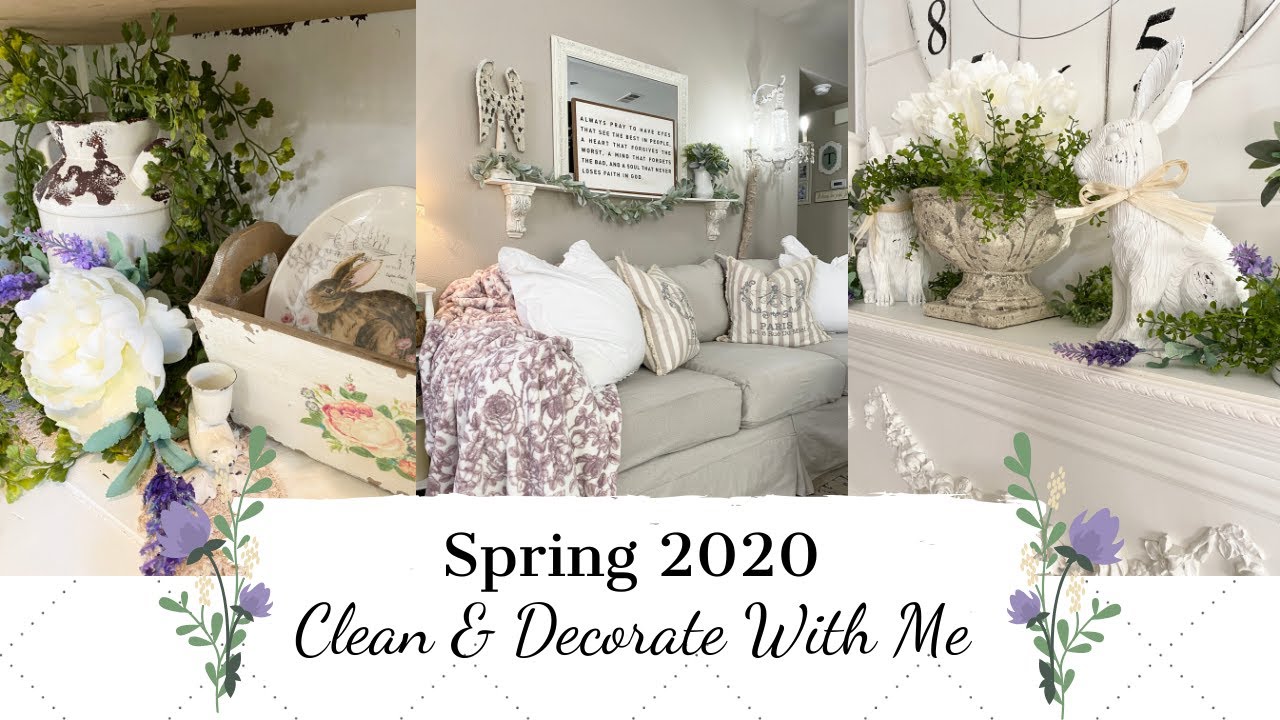 ✨NEW✨SPRING 2020🌿🌷| CLEAN & DECORATE WITH ME | FRENCH COUNTRY FARMHOUSE STYLE | MONICA ROSE
