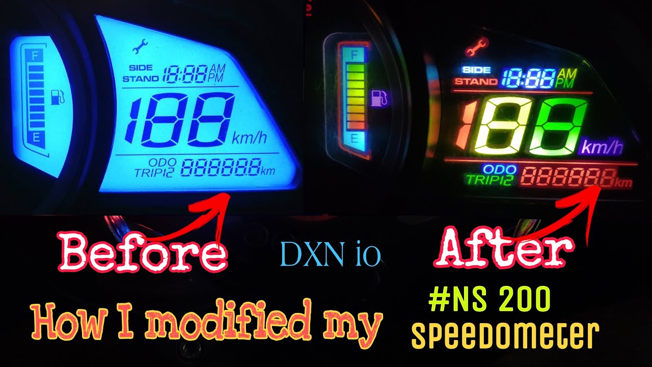 How I modified my ❤#NS 200 speedometer,making video