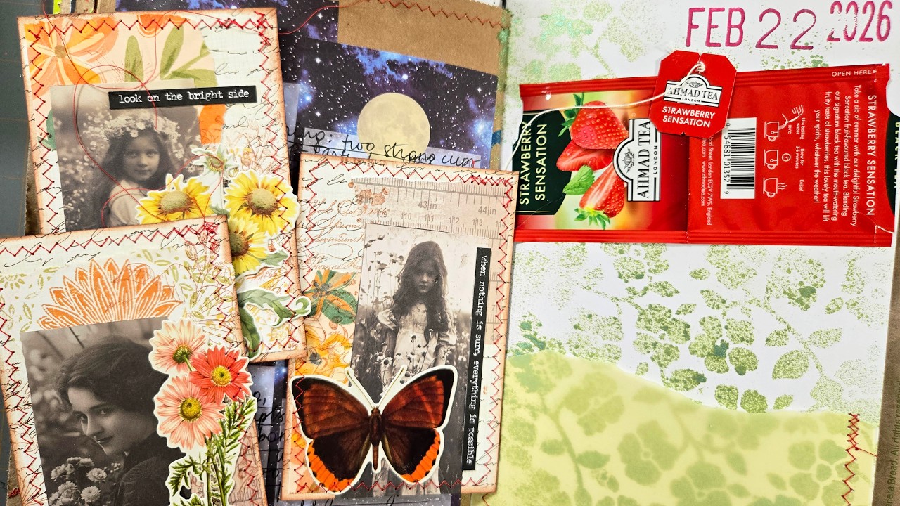 #junkjournal for memory keeping: new page and a small flipthrough
