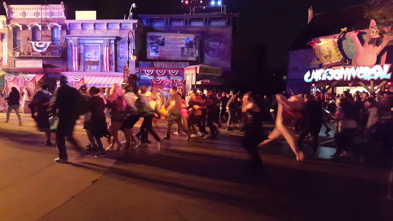 Halloween Horror Night Opening Rope Drop Universal Studios Hollywood 10/27/16