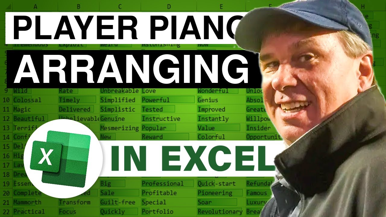 Excel - MrExcel Favorite Excel Spreadsheet - Arranging Player Piano Rolls - Episode 2524A