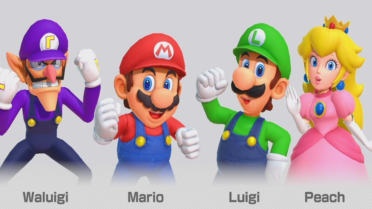 Super Mario Party - Waluigi vs Mario vs Luigi vs Peach (Master CPU)| Cartoons Mee