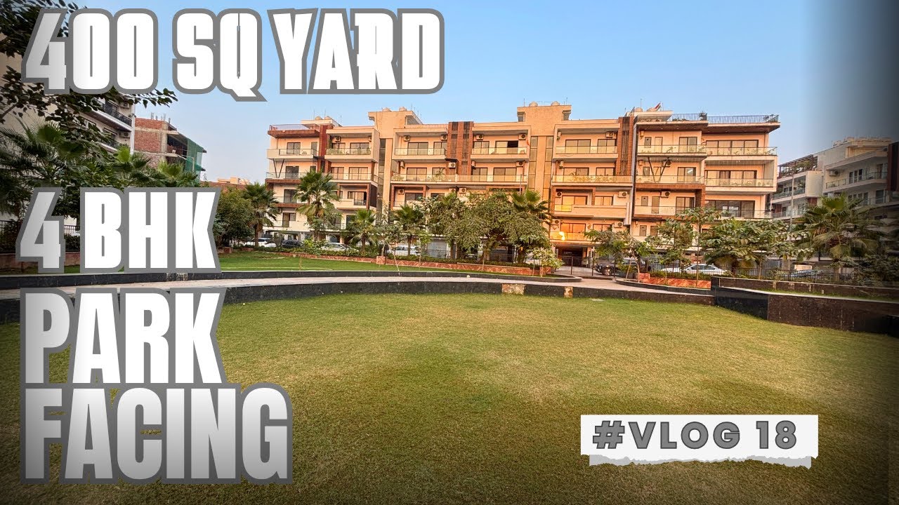 Luxury 4BHK Builder Floor | 400 Sq Yards | Golf Course Extension Road | Park Facing & 2 Side Open
