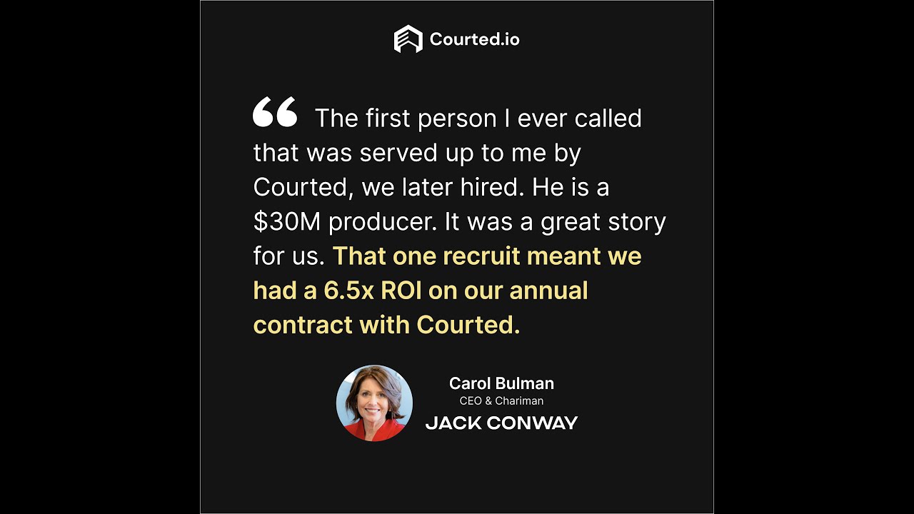 Jack Conway recruited $130M with Courted - Customer testimonial
