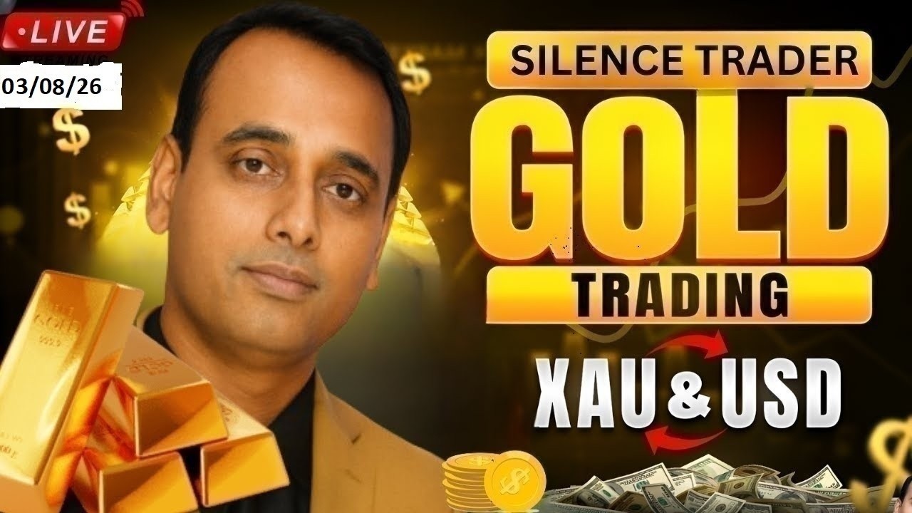 🔴XAU/USD Live Trading Today l XAUUSD 03/08/2026  #gold #liveforextrading,#xauusd #silencetrader