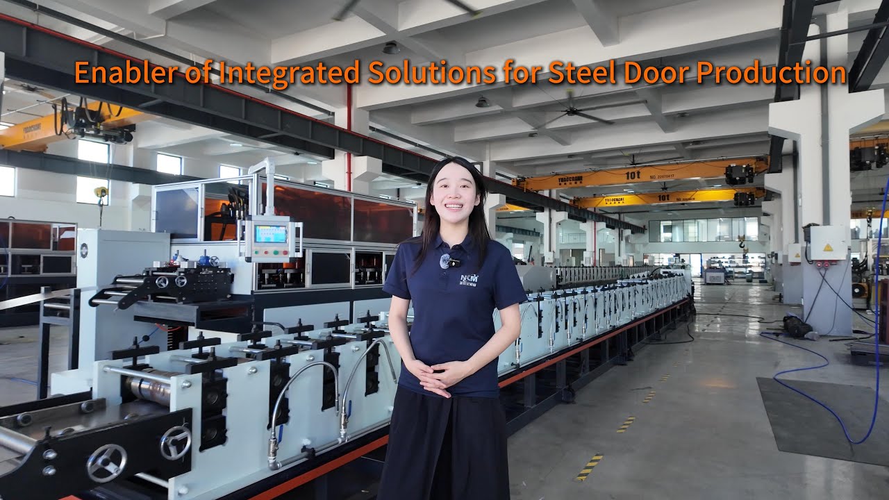 Automatic Steel Door Frame Forming Machine | NCM-680 High Precision Roll Forming Line
