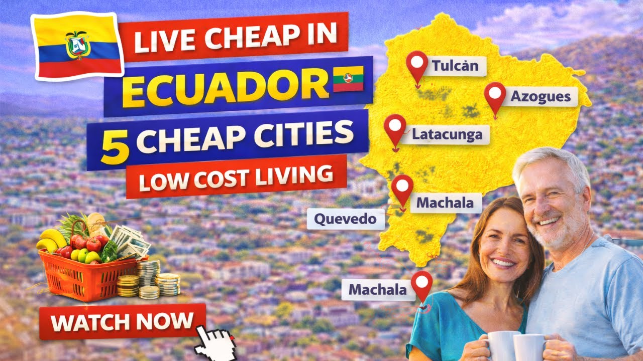 5 Cheap Cities to Live in Ecuador 🇪🇨 | Low Cost Living & Simple Life.