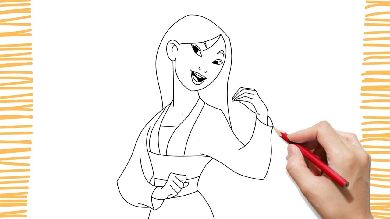 Como dibujar a MULAN