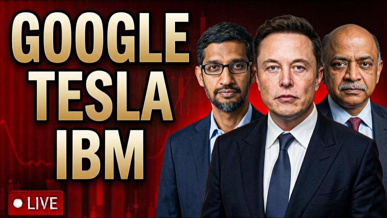 🔴ОТЧЕТЫ GOOGLE, TESLA, IBM В 16:00! ПРОДОЛЖАТСЯ ЛИ ОПАСЕНИЯ ИЗ-ЗА КАПИТАЛЬНЫХ ЗАТРАТ?